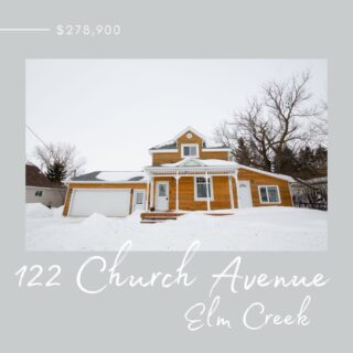 122 Church Avenue |  Elm Creek

🏠 This is a perfect home for your growing family located just over half an hour from Winnipeg and a short distance to Carman or Portage for all of your amenities while still giving you a neighbourly country feel. Just down the street from Grocery, gas and post office.