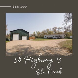 58 Highway 13 | Elm Creek 

960 sqft
3 bedrooms
1 bathroom 

Welcome home to this well manicured property that features a 960 sqft 3 bedroom and 1 bathroom home. Built in 2011 and moved onto a thickened edge concrete slab in 2020. It is solid and well maintained!

Call us today to book an appointment!