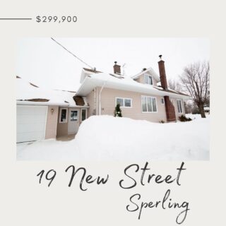 19 New Street |  Sperling 

🏠 This home has been lovingly maintained by long term owners who have showed it all the care that it deserves. Character and charm at every turn with great bones.

Call today!
