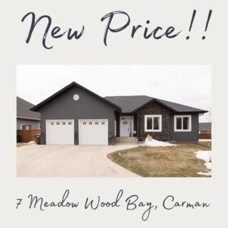 This custom Carman home has so much to offer. A few of the many highlights are the abundance of natural light from the high ceilings, open floor plan perfect for the modern family, and a basement designed for entertaining. 

New price 👉🏻 $559,900
.
.

#leavealegacy #familyfocused #lastinglegacy #usearealtor #home #investment #homedesign #welcomehome  #dreamhome #realtorlife #royallepagecanada #royallepagelegacy #carman #manitoba #winnipeg #loveyourhome #homesweethome #yourrealtor #realestate #forsale #royallepage  #buying #selling