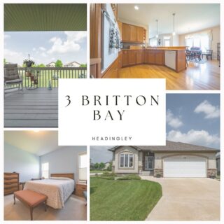 Welcome home to 3 Britton Bay in Headingley. What a way to retire and enjoy life! Rarely available Monterey Park, bungalow style condo living that sits overlooking a beautifully maintained corner lot across from ball diamonds, play structure area that will serve nicely when those lovely grandkids come over and a nice amount of green space along the back. 3 bedrooms and 3 bathrooms with a full finished basement including kitchenette and a double attached garage.

#headingley #winnipeg #condoforsale #winnipegrealestate #winnipegrealtor #homeforsale #royallepagecanada #realtor #realestate